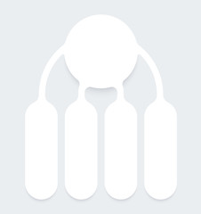 Fototapeta premium Infographic diagram template design simple design. include icon design. vector illustration.