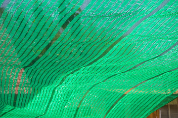 Obraz premium Green Shading Net protect sun light