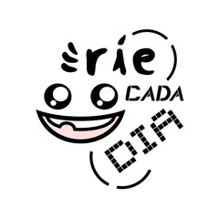 laugh every day message in spanish language