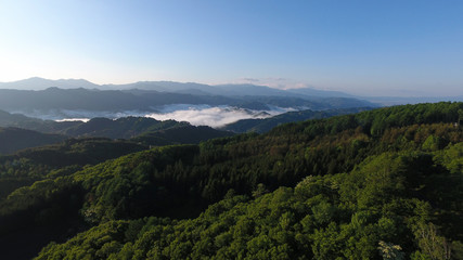 Naklejka premium 空撮