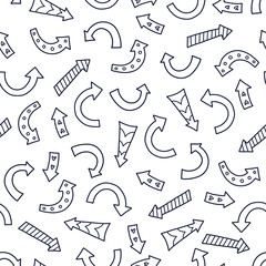 Doodles cute seamless pattern