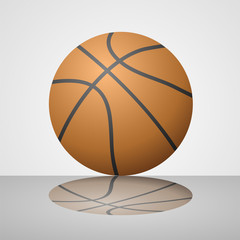 realistic basketball ball illustration