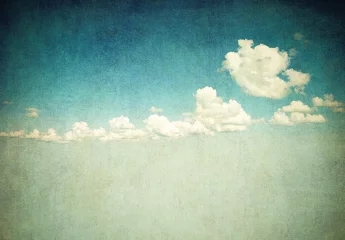 Crédence de cuisine en verre imprimé Ciel retro image of cloudy sky