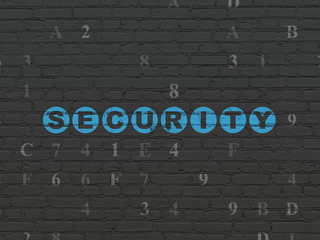 Fototapeta na wymiar Safety concept: Security on wall background