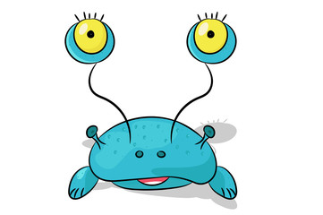 funny alien. unusual animal.