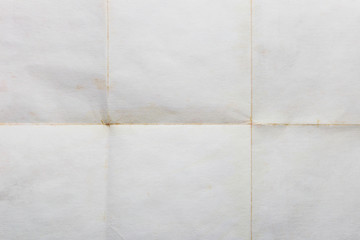 Old sheet of paper folded, vintage background