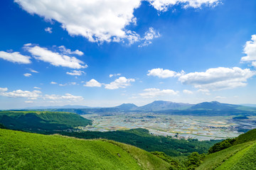 大観峰　阿蘇五岳