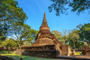 Wat Nang Phaya at Si Satchanalai Historical Park, a UNESCO World Heritage Site in Thailand