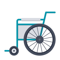 Fototapeta na wymiar Wheelchair or wheel chair, vector illustration in flat style