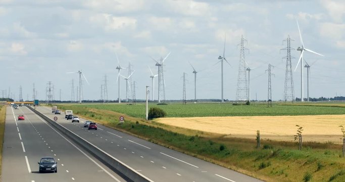 Parc d'&eacute;oliennes en Beauce