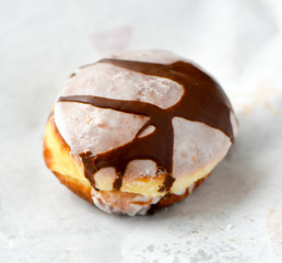 Donut ona a white paper