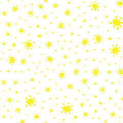 Seamless hand drawn summer pattern