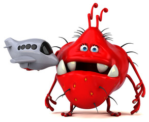 Fun germ - 3D Illustration