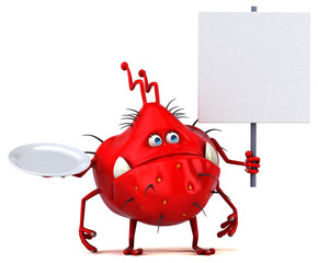 Fun germ - 3D Illustration