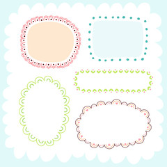 Doodles cute elements