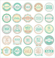 Sale retro vintage badges and labels