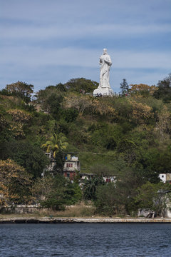 Christusstatue &uuml;ber Havanna.