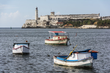 Castillo und Leuchtturm "El Morro" in Havanna.