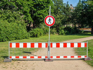 Für Fußgänger gesperrt!