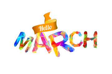 Hello march. Triangular letters