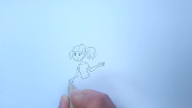 Meisje met gooit een bal