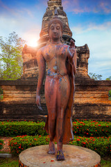 Wat Sa Si Temple at Sukhothai Historical Park, a UNESCO World Heritage Site in Thailand