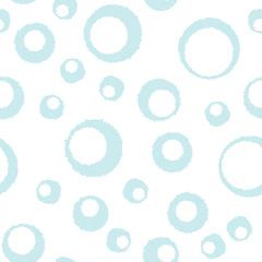 Abstract seamless pattern with Round elements made up of small dots. Vector illustration on white background.