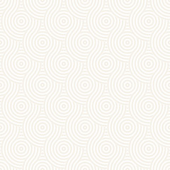 Vector seamless geometric pattern composed with circles and lines. Modern stylish rounded stripes texture. Repeating abstract background