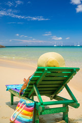 Woman at the beach in Thailand