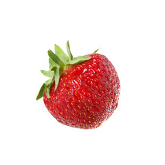 Fresh strawberries on a white background