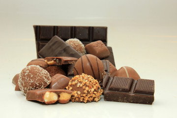 Different sorts of chocolates