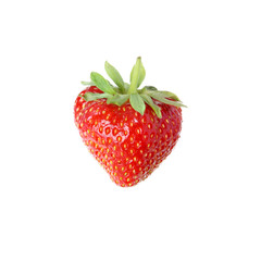 Fresh strawberries on a white background