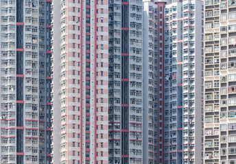 Naklejka premium Residential building in Hong Kong