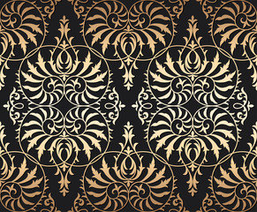 Luxury old fashioned damask ornament, royal victorian seamless texture for wallpapers, textile, wrapping. Exquisite floral baroque template.