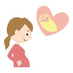妊娠　イラスト