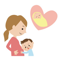 妊娠　イラスト