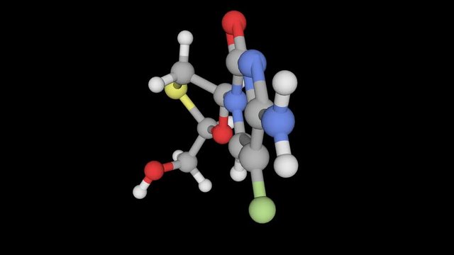 Emtricitabine, a drug used to treat AIDS, loop able, alpha channel