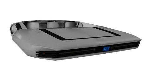 3D rendering futuristic vehicle