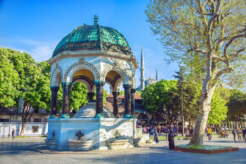 The German Fountain on Sultanahmet Square