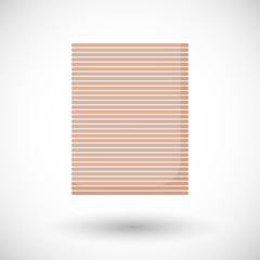 Bamboo carpet vector flat icon