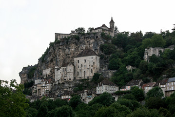 Fototapeta na wymiar Town and castle of Rocamadour (France)