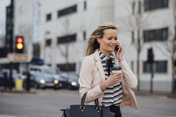 Fototapeta premium Businesswoman Going To Work