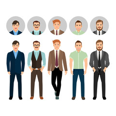 Handsome men dressed in business style