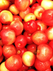 A handful of cherries