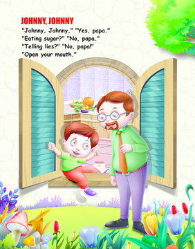 johny johny yes papa rhymes