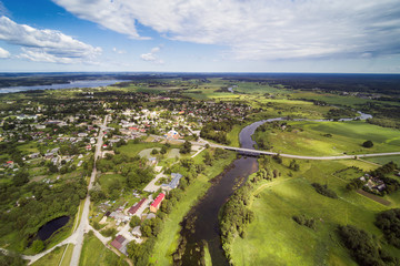 Fototapeta na wymiar River Venta near Skrunda, Latvia.