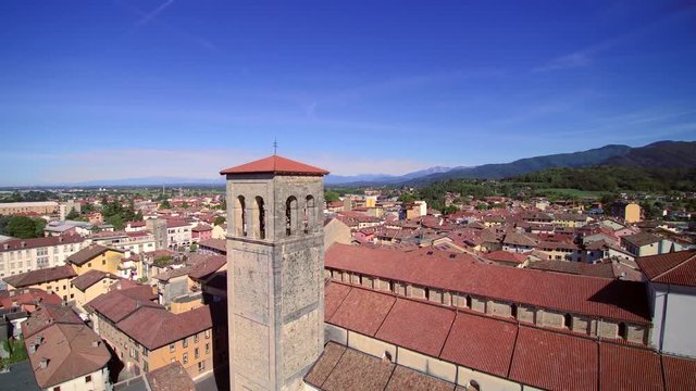 Cividale Del Friuli, 4K, Włochy, Italia, Dron