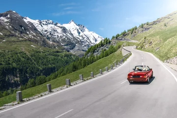 Gordijnen Großglockner High Alpine Road in Austria © auergraphics