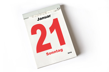21. Januar 2018