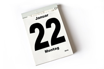 22. Januar 2018